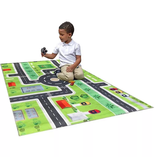 Tappeto da gioco per bambini 130x180 cm con motivi divertenti - Morbido, antiscivolo, facile da pulire