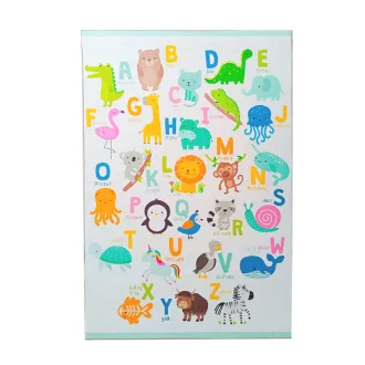   Tappeto da gioco per bambini 130x180 cm - Morbido, Antiscivolo con Motivi Divertenti