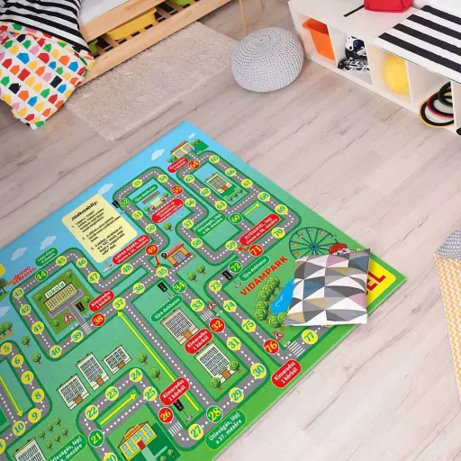 Tappeto da gioco per bambini 130x180 cm con motivi divertenti - Morbido, Antiscivolo, Educativo