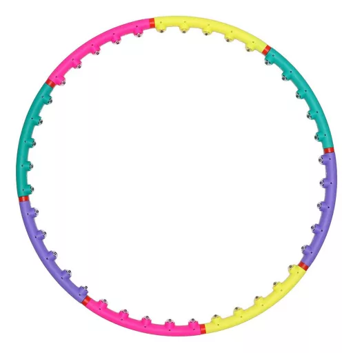 Hula Hoop Colorato 98 cm con Noduli Massaggianti per Fitness e Divertimento
