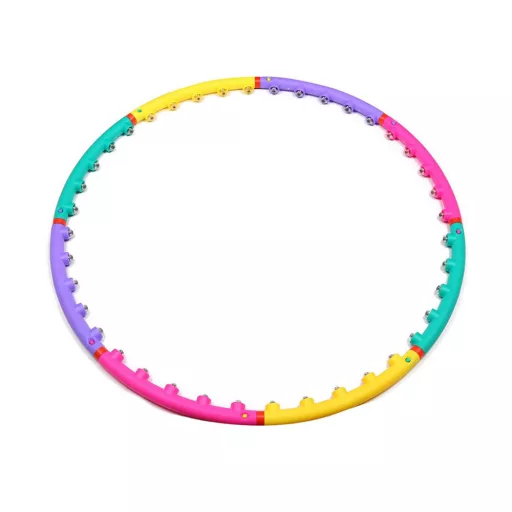 Hula Hoop Colorato 98 cm con Noduli Massaggianti per Fitness e Divertimento
