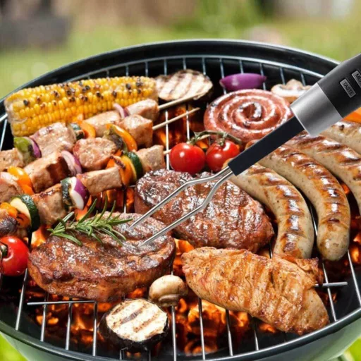 Termometro Digitale per Carne con Display LCD per Grigliate e Cottura Perfetta