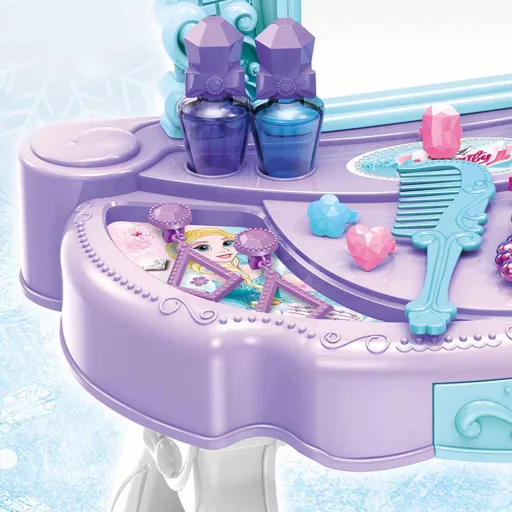 Tavolo da trucco interattivo per principesse con musica e luci - Include accessori