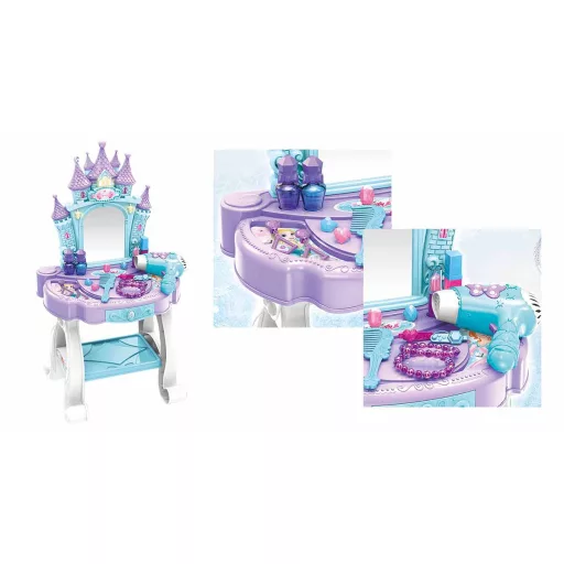Tavolo da trucco interattivo per principesse con musica e luci - Include accessori