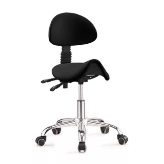   Sedia da salone girevole ergonomica con altezza regolabile e schienale reclinabile - capacità 120 kg