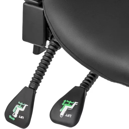 Sedia da salone girevole ergonomica con altezza regolabile e schienale reclinabile - capacità 120 kg