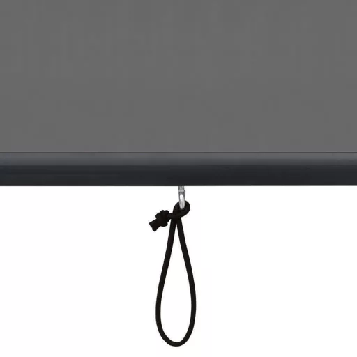 Tenda da sole verticale, 1,3x2,5 m, grigia - Facile da usare con rullo manuale