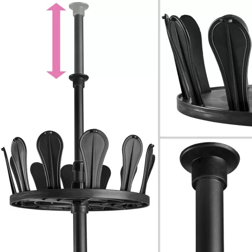 Scarpiera telescopica regolabile per 48 paia - Design salvaspazio