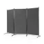 Paravento pieghevole 260x180cm con telaio metallico stabile - Grigio