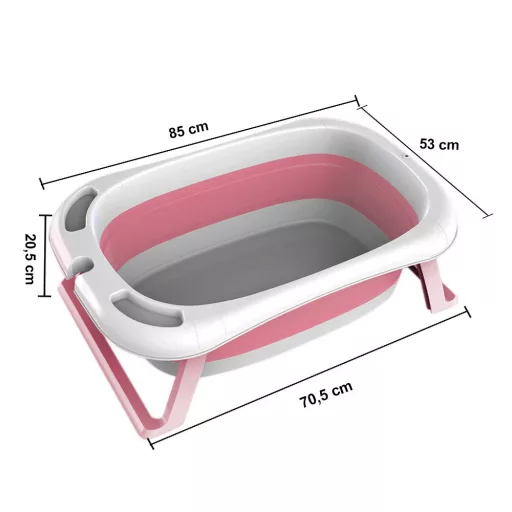 Vasca da bagno pieghevole per bambini con rete - salvaspazio e portatile, disponibile in 2 colori