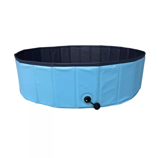 Piscina per cani con superficie antiscivolo - diametro 120 cm per divertimento rinfrescante estivo
