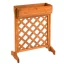 Scatola di fiori in legno con traliccio - Pino trattato, design salvaspazio per piante rampicanti, 56x30,5x76 cm