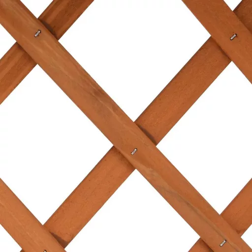 Scatola di fiori in legno con traliccio - Pino trattato, design salvaspazio per piante rampicanti, 56x30,5x76 cm