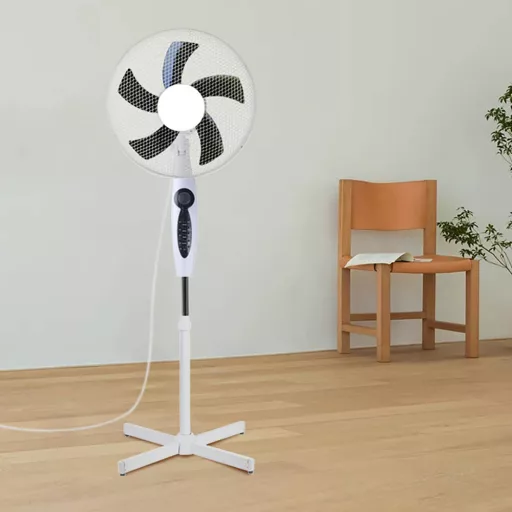 Ventilatore da terra con telecomando e 3 modalità e altezza regolabile