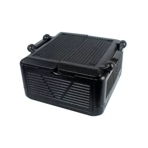 Scatola di stoccaggio isolata - Nera - Mantiene il cibo caldo o freddo per 6 ore - 47x44x25 cm