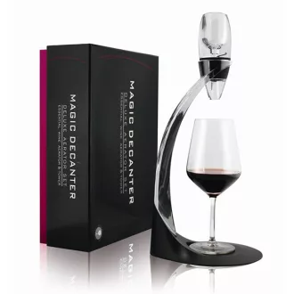   Decanter per vino con aeratore e supporto - Ossigenazione rapida per aromi ricchi
