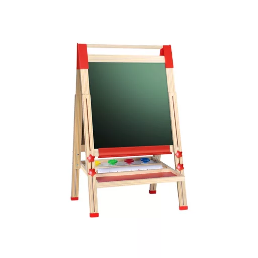 Tavola da gioco in legno regolabile a doppio lato con superfici in gesso e magnetiche