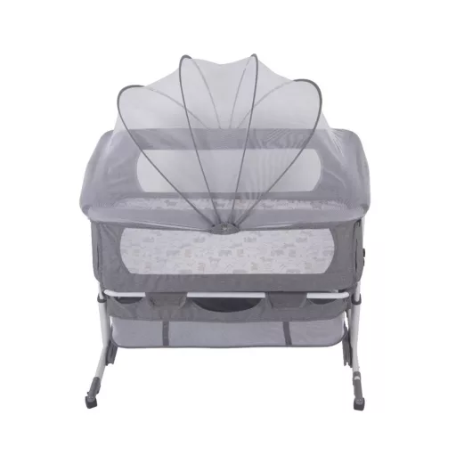 Culla per bambini regolabile con ruote e rete anti-insetti - Design portatile per casa e viaggi