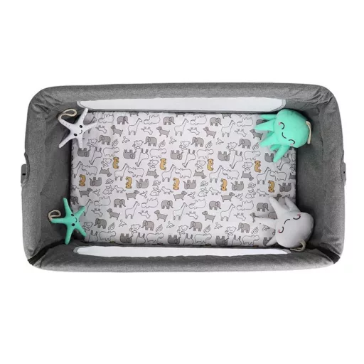 Culla per bambini regolabile con ruote e rete anti-insetti - Design portatile per casa e viaggi