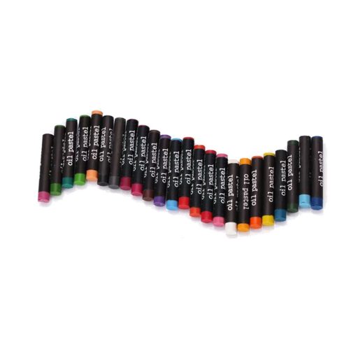 Set di arte portatile da 84 pezzi con matite colorate, acquerelli e pastelli a olio in scatola di legno