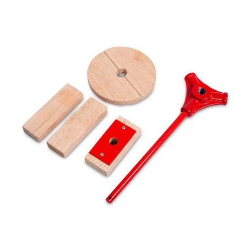 Pressa per frutta 6L per mele e bacche - Design tradizionale in metallo e legno per uso in cucina e all'aperto