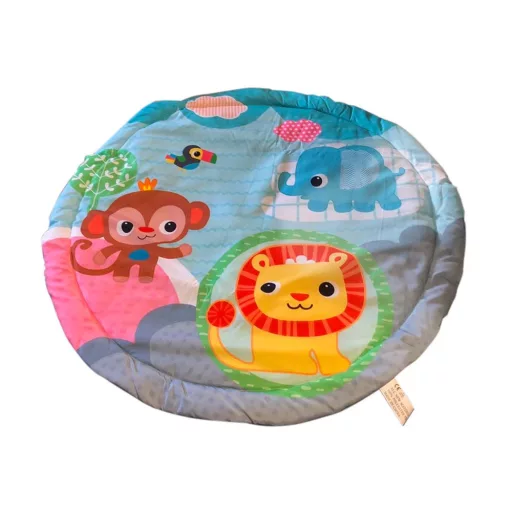 Tappeto da gioco in cotone morbido per bambini con arco attività e giocattoli in peluche