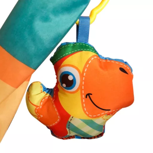 Tappeto da gioco in cotone morbido per bambini con arco attività e giocattoli in peluche