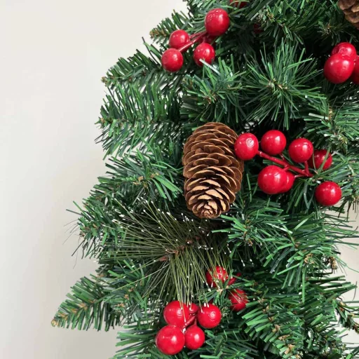 Ghirlanda di Natale da 60 cm con 50 LED e 8 modalità di illuminazione