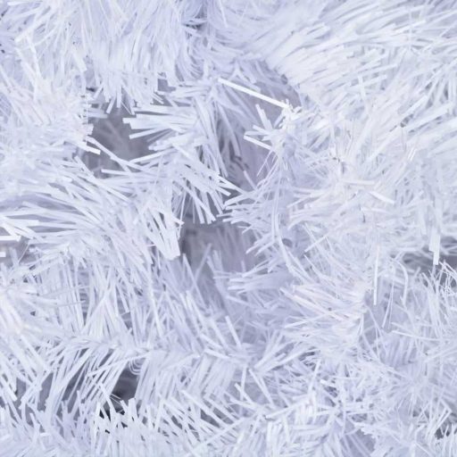 Albero di Natale artificiale bianco - 150 cm, rami pieghevoli, base in metallo, varie dimensioni