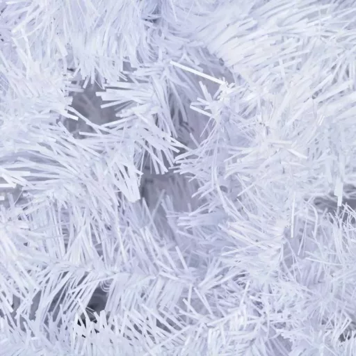 Albero di Natale artificiale bianco - 210 cm, rami pieghevoli, base in metallo, varie dimensioni