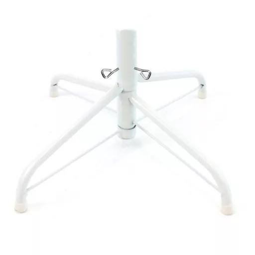 Albero di Natale artificiale bianco - 210 cm, rami pieghevoli, base in metallo, varie dimensioni