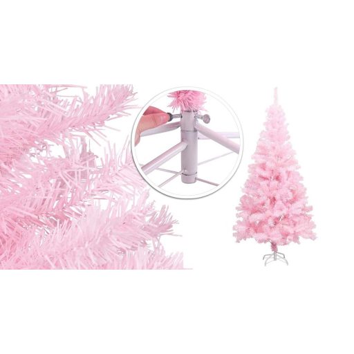 Albero di Natale artificiale rosa - 150 cm, facile da montare, disponibili varie dimensioni