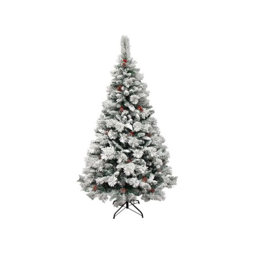Albero di Natale artificiale innevato 120 cm - design realistico, facile da montare, durevole