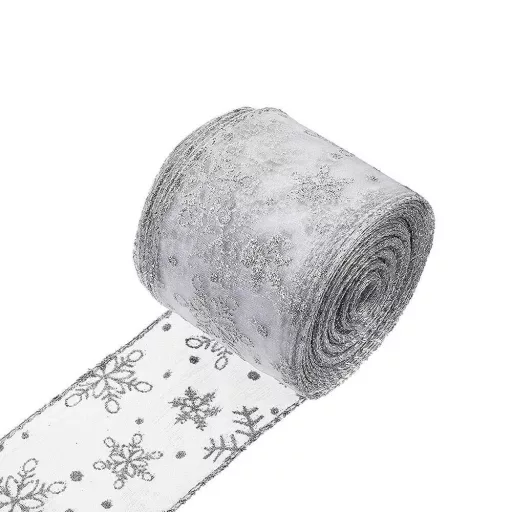 Nastro di Natale Argento con 250 LED, 25m - Luci Bianche Calde