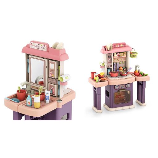 Set da gioco 2-in-1 Cucina e Bagno, 43 pezzi per bambini