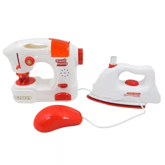   Macchina da cucire e ferro da stiro per bambini - sicura, compatta, gioco creativo