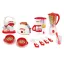 Set di elettrodomestici per bambini 4 pezzi con suoni realistici e 8 accessori