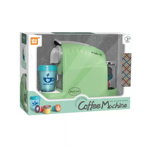 Macchina da caffè a capsule giocattolo realistica con tazza a cambio di temperatura