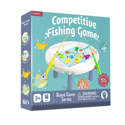 Tavolo da gioco interattivo per la pesca per bambini - Sviluppa le abilità motorie fini con figure e accessori colorati