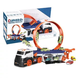   Set di gioco pista a loop per camion con auto in miniatura per bambini