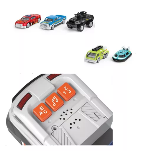 Set di gioco pista a loop per camion con auto in miniatura per bambini