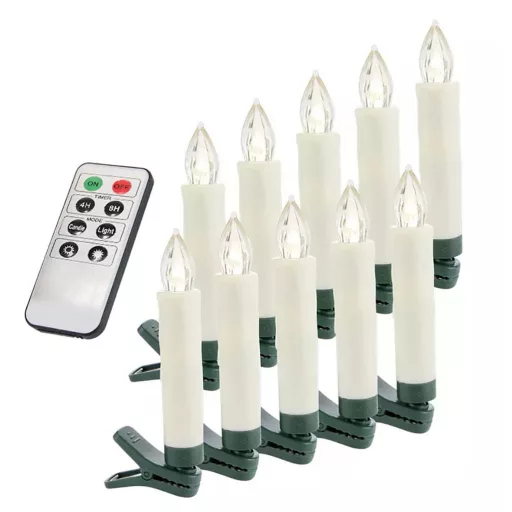 Set di candele LED senza fili, 30 pezzi con telecomando, vari colori