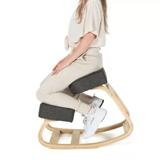 Sedia da ginocchio ergonomica che migliora l'equilibrio - Grigia