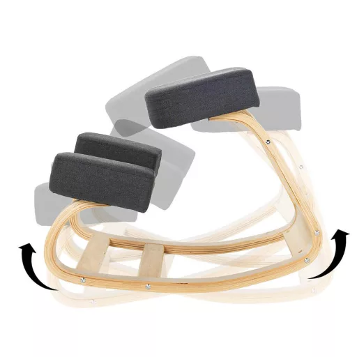Sedia da ginocchio ergonomica che migliora l'equilibrio - Grigia