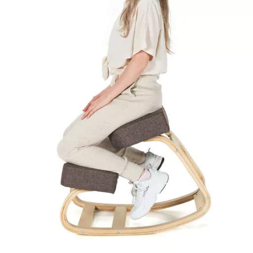 Sedia da ginocchio ergonomica che migliora l'equilibrio - Marrone