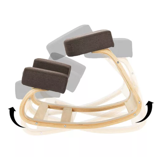 Sedia da ginocchio ergonomica che migliora l'equilibrio - Marrone