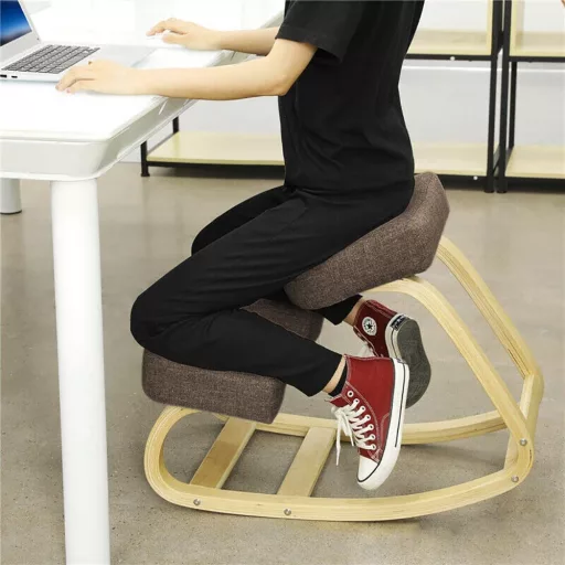 Sedia da ginocchio ergonomica che migliora l'equilibrio - Marrone