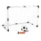 Set di porte da calcio portatili 2-in-1 con pallone e pompa - Dimensioni regolabili per divertimento all'aperto