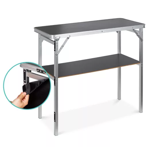Bancone bar pieghevole portatile con copertura rimovibile per uso interno ed esterno