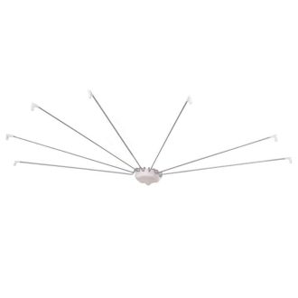   Supporto per tenda da doccia a forma di ombrello con tenda regalo grande (265 x 200 cm)